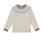Beige Jacquard Sweater