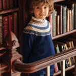 Tartine et Chocolat Navy Jacquard Sweater