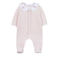 Tartine et Chocolat Light Pink Stripe Footie- Pink