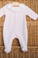 Light Pink Stripe Footie