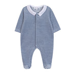 Tartine et Chocolat Blue Stripe Footie