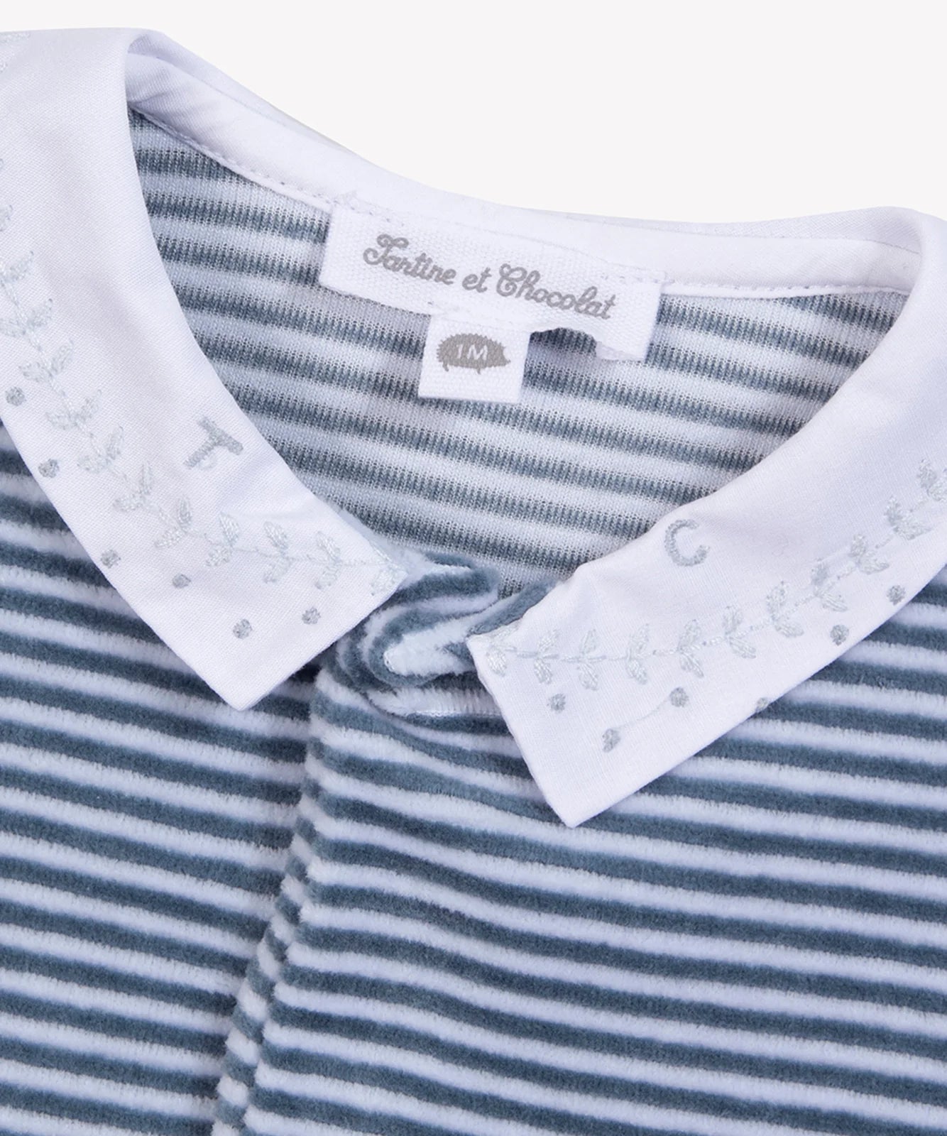 Tartine et Chocolat Blue Stripe Footie