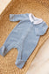 Blue Stripe Footie