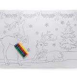 Letterpress Christmas Coloring Place Mats