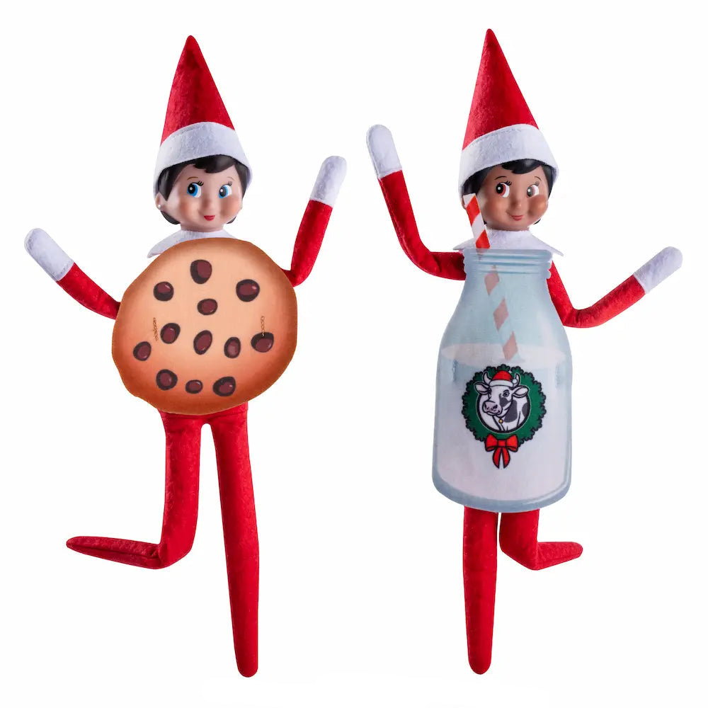 Elf on the Shelf Claus Couture Collection® Bestie Bundle Costume Set- Milk and Cookies