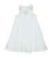 Tartine et Chocolat White Cotton Plumetis Dress