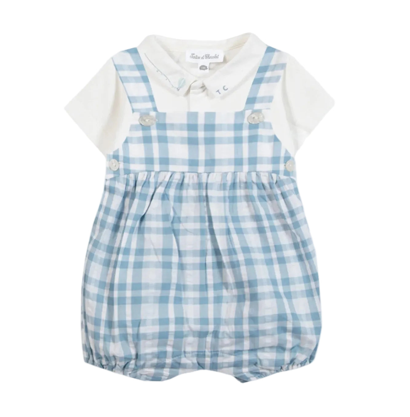 Tartine et Chocolat Blue Stripe Short Outfit