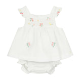 White Smocked Short Outfit