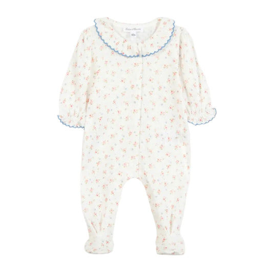 Tartine et Chocolat Floral Print Footie