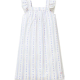Petite Plume Cottage Stripe Twill Clara Nightgown