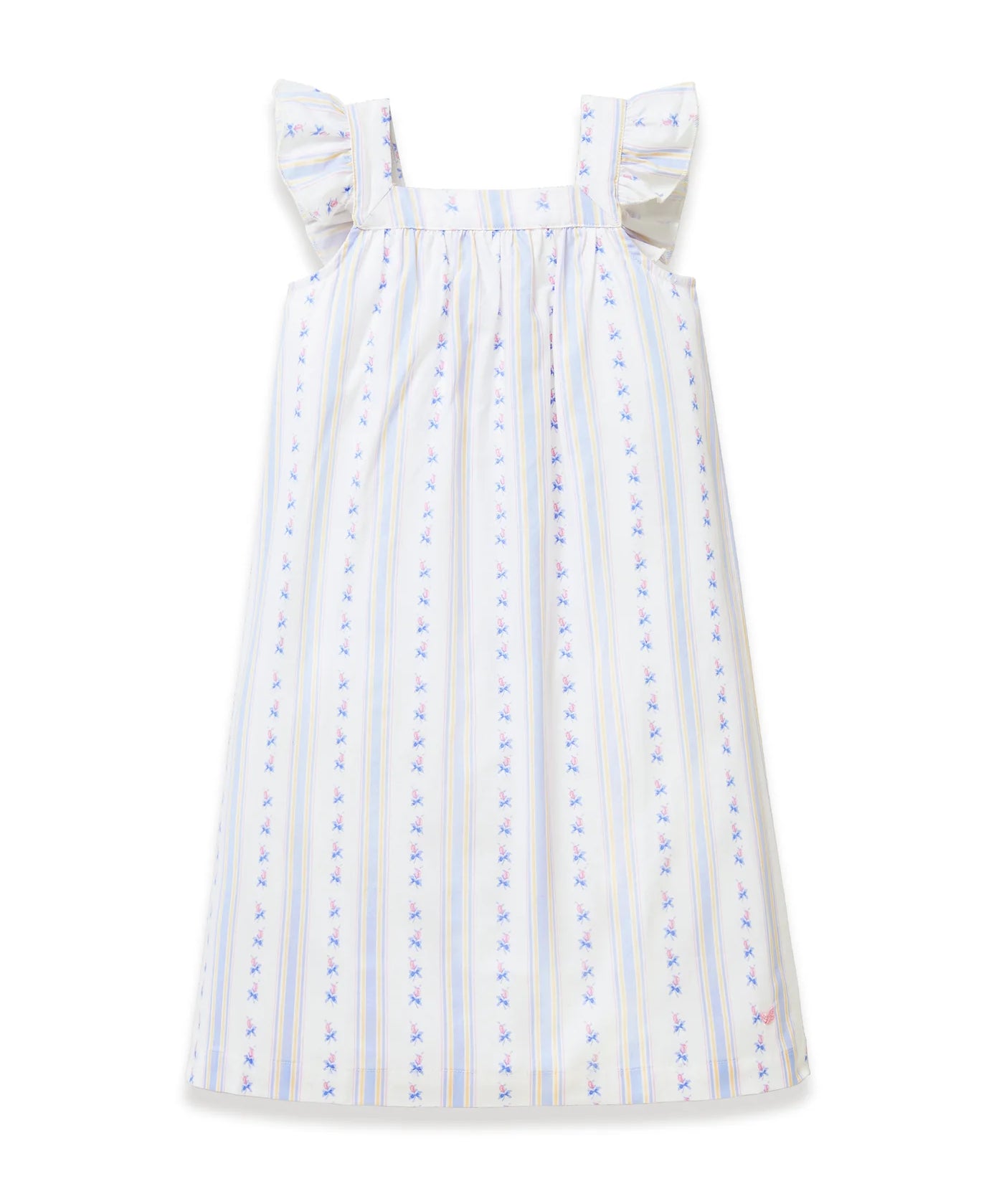 Petite Plume Cottage Stripe Twill Clara Nightgown