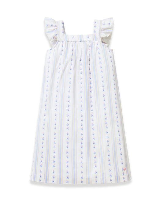 Petite Plume Cottage Stripe Twill Clara Nightgown