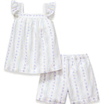 Petite Plume Cottage Stripe Twill Clara Short Set