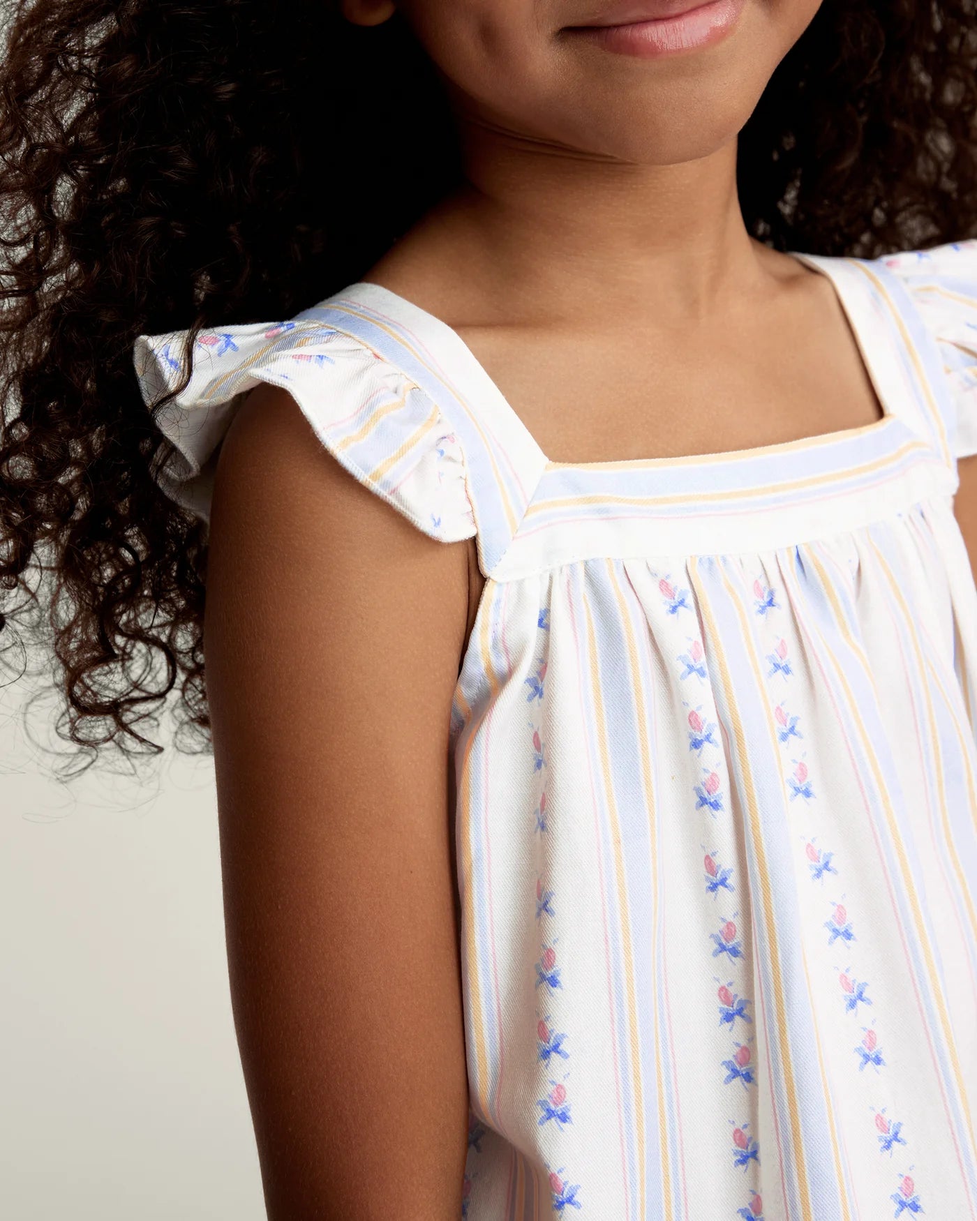Cottage Stripe Twill Clara Short Set