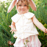 Pink Bunny Bonnet and Bunny Tail Set