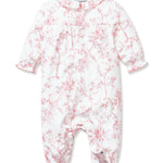 Petite Plume Pink Timeless Toile Madeline Romper