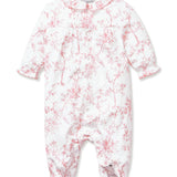Petite Plume Pink Timeless Toile Madeline Romper