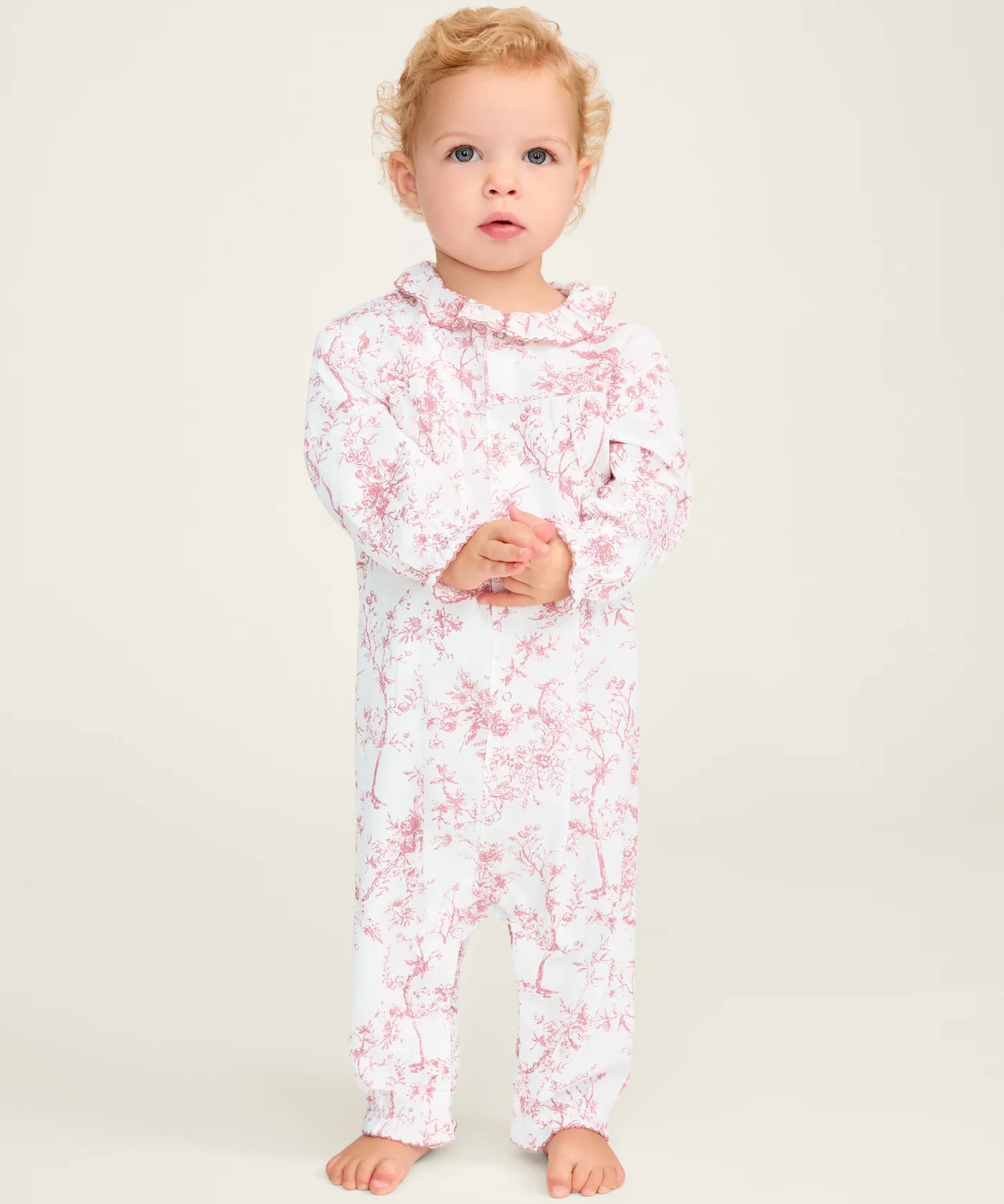 Pink Timeless Toile Madeline Romper