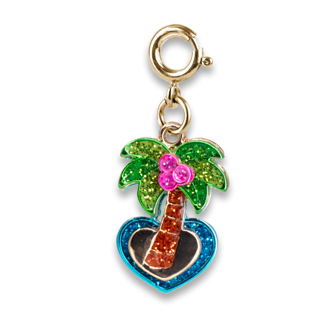 CHARM IT! Gold Glitter Palm Tree Charm