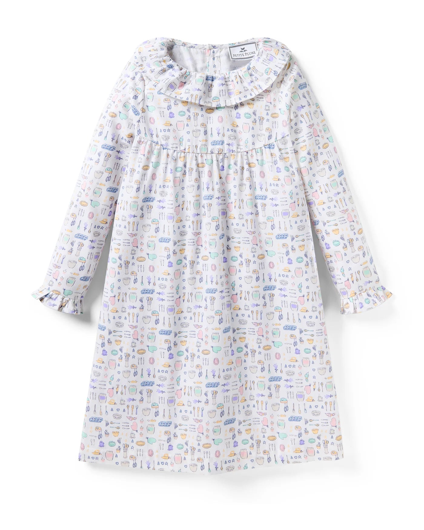 Petite Plume Baking Spirits Bright Twill Scarlett Nightgown