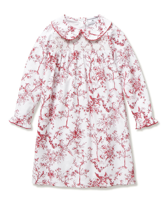 Petite Plume Red Timeless Toile Eloise Nightgown