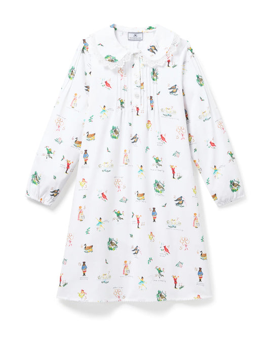 Petite Plume 12 Days of Christmas Twill Lola Nightgown
