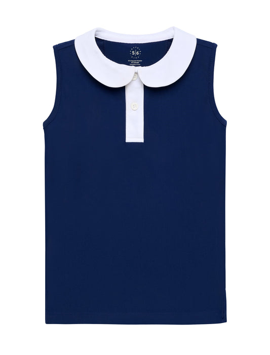 Courtside Kids Navy and White Girly Girl Tank