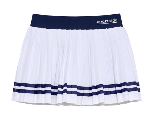 Courtside Kids Girls League White Skort