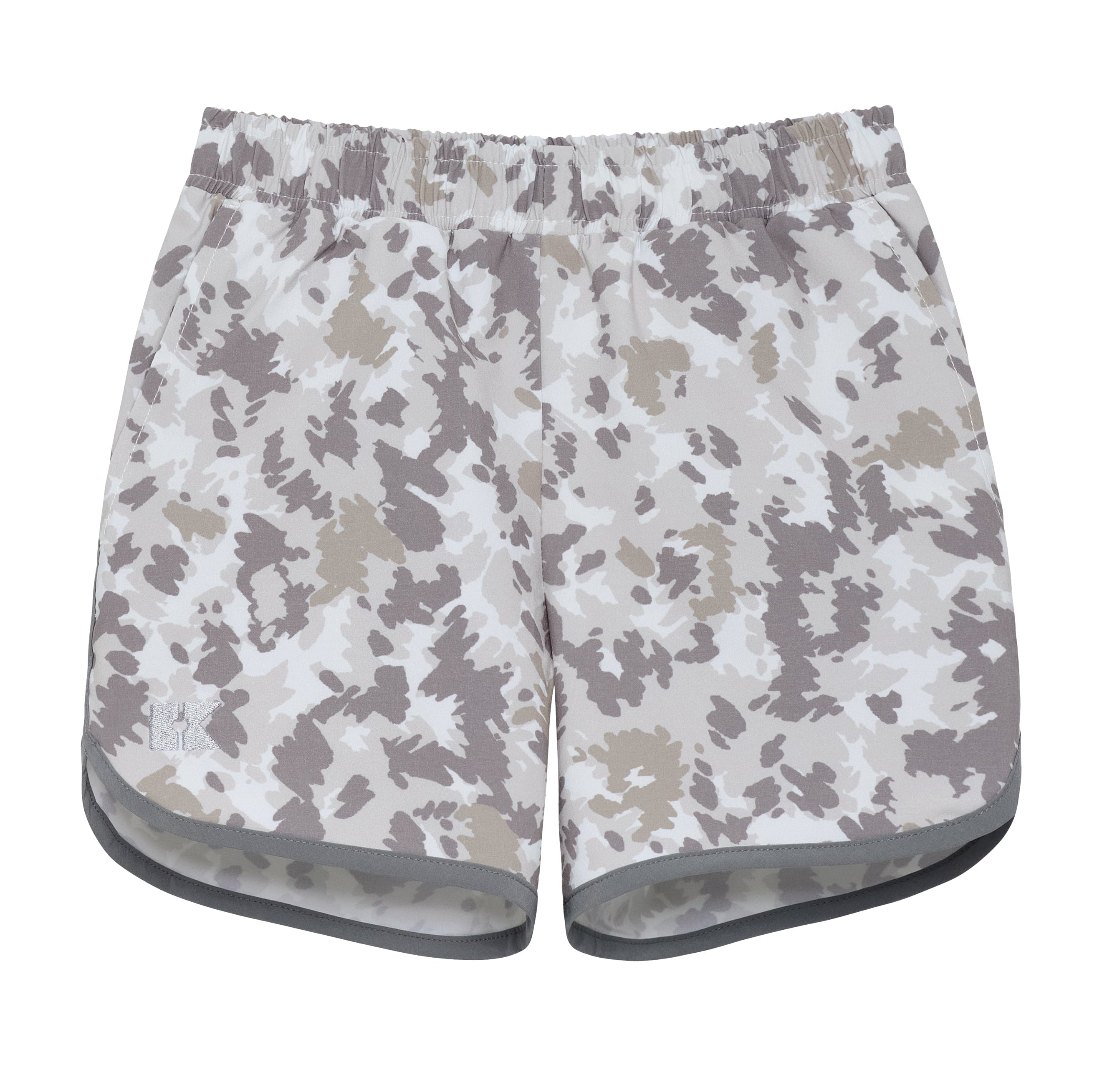 Camo Retro Super Short With Gray Piping