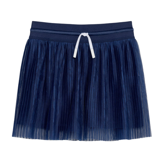 Navy Pleated Skort