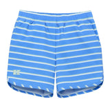 Courtside Kids Sky Blue Baseline Stripe Super Short