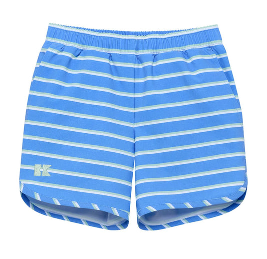 Courtside Kids Sky Blue Baseline Stripe Super Short