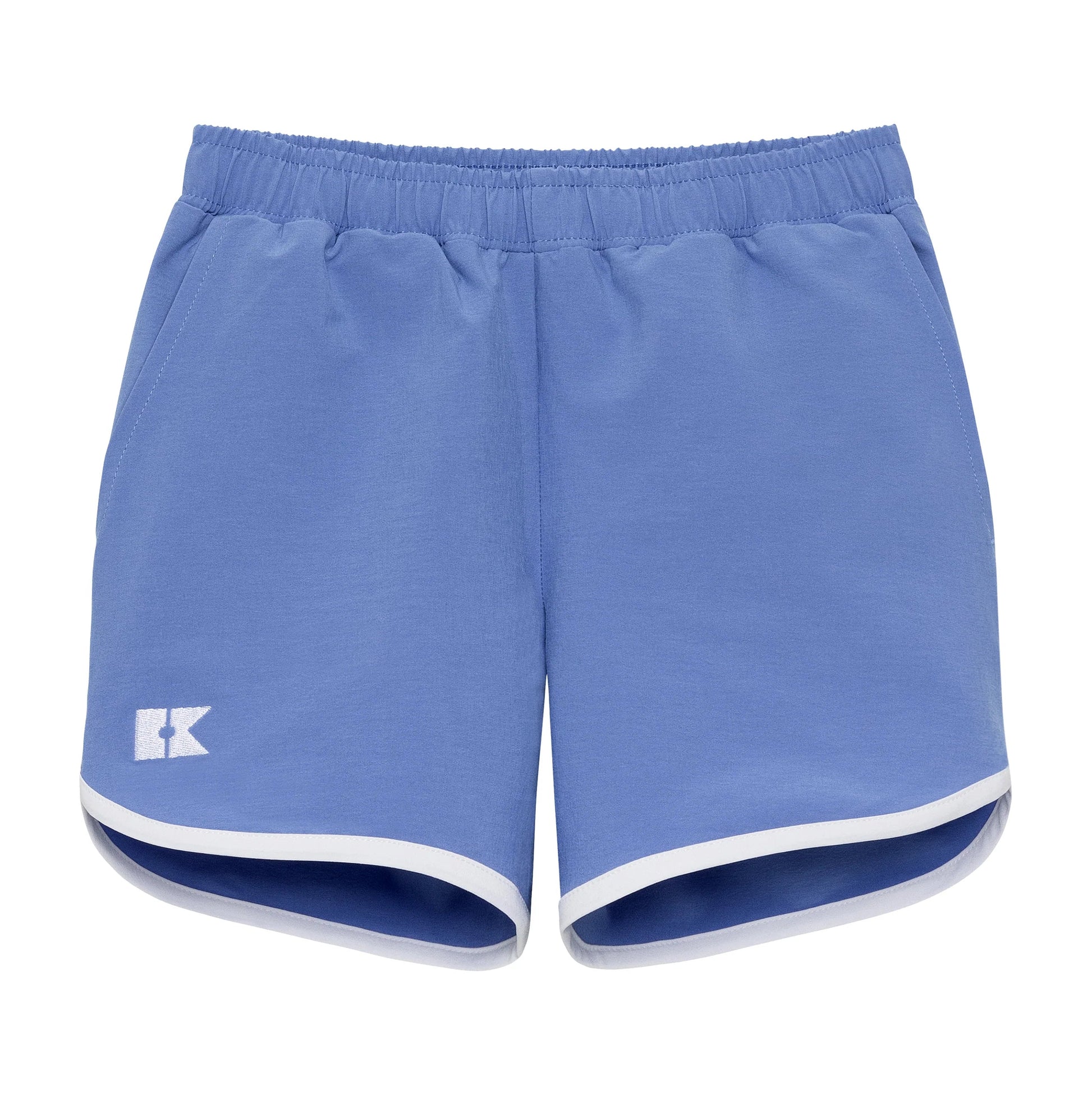 Courtside Kids Sky Blue Retro Super Short With White Piping