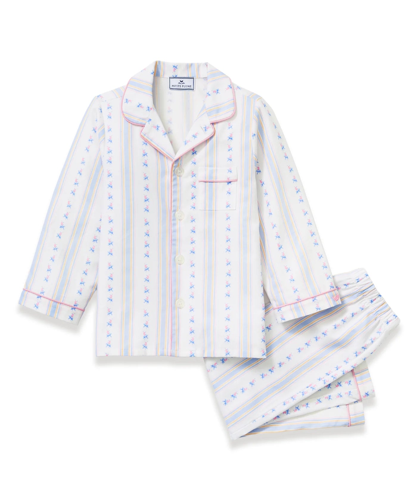 Petite Plume Cottage Stripe Children's Pajama Set