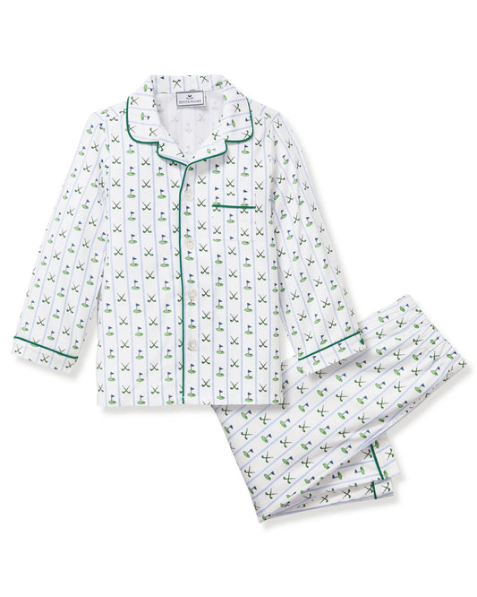 Petite Plume Fairway Stripe Children's Pajama Set