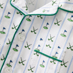 Petite Plume Fairway Stripe Children's Pajama Set