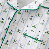 Petite Plume Fairway Stripe Children's Pajama Set