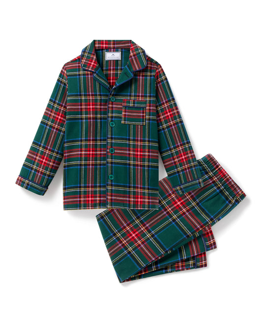 Petite Plume Children's Kensington Tartan Brushed Twill Pajama Set