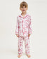 Red Timeless Toile Twill Children's Pajama Set