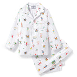 Petite Plume 12 Days of Christmas Twill Children's Pajama Set