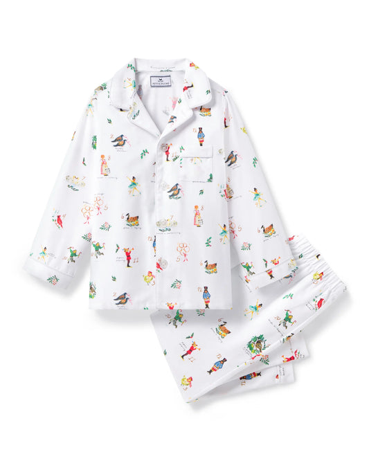 Petite Plume 12 Days of Christmas Twill Children's Pajama Set