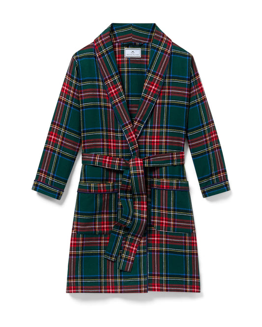 Petite Plume Kensington Tartan Brushed Twill Robe