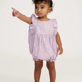 Fleur Blush Twill Ruffled Romper
