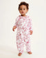 Petite Plume Red Timeless Toile Madeline Romper