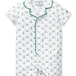 Petite Plume Fairway Stripe Twill Summer Romper