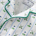 Petite Plume Fairway Stripe Twill Summer Romper for baby boy
