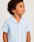 Coastal Stripe Twill Short Set Pajamas