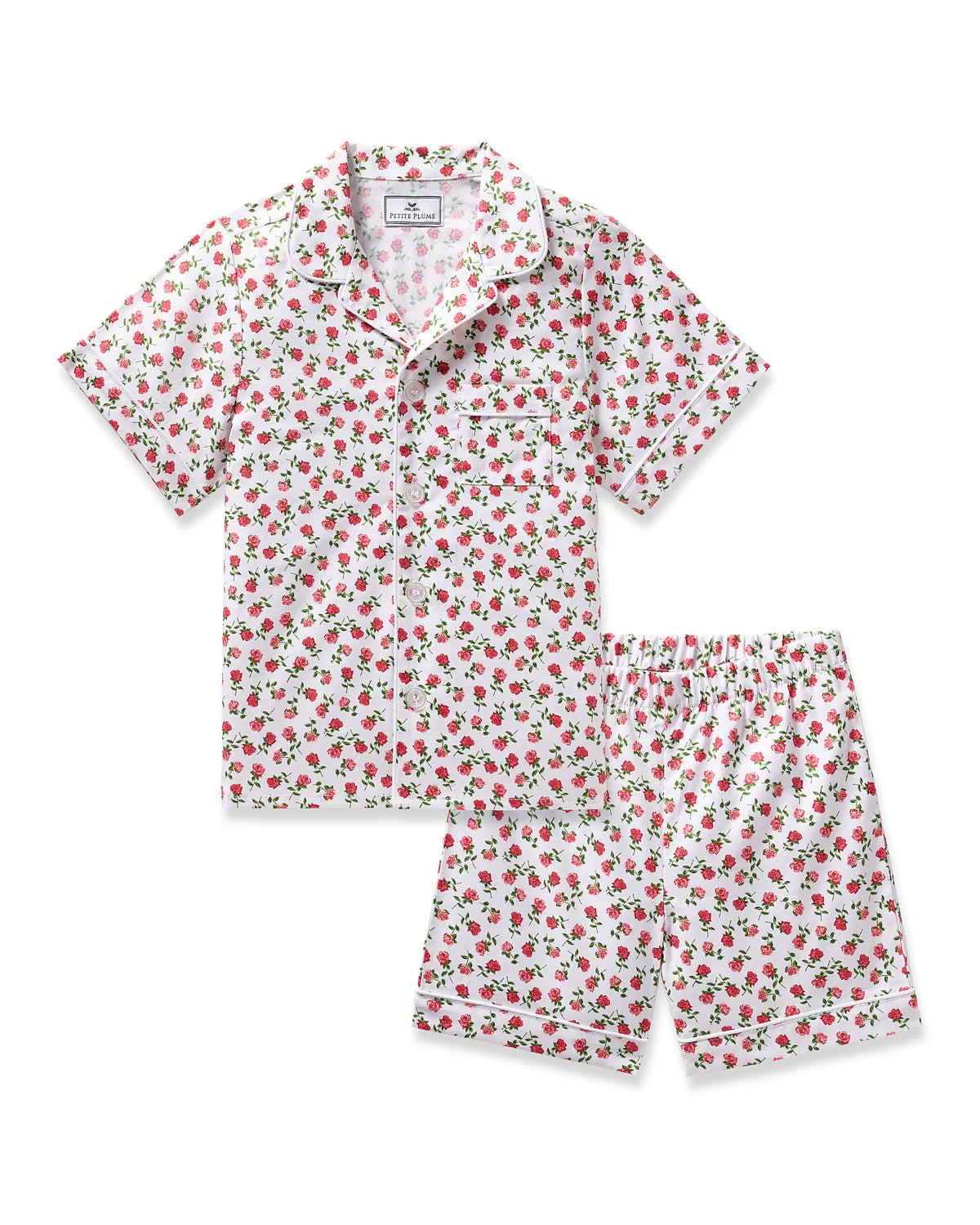 Petite Plume Petite Petals Twill Short Set Pajamas