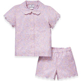 Petite Plume Fleur Blush Colette Twill Short Set Pajamas