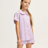Fleur Blush Colette Twill Short Set Pajamas